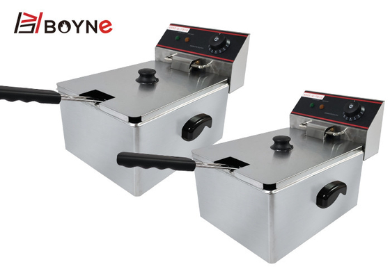 Single Tank Fryer Single Basket Electric Deep Fryer For Restaurant