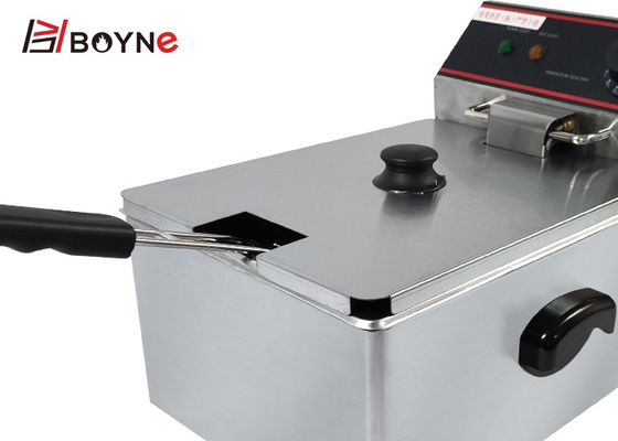 Single Tank Fryer Single Basket Electric Deep Fryer For Restaurant