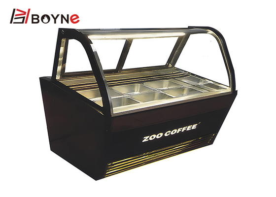 Bubble Tea Ice Cream Display Fridge Equipment Dessert Freezer 220V