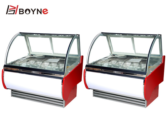 Bubble Tea Ice Cream Display Fridge Equipment Dessert Freezer 220V