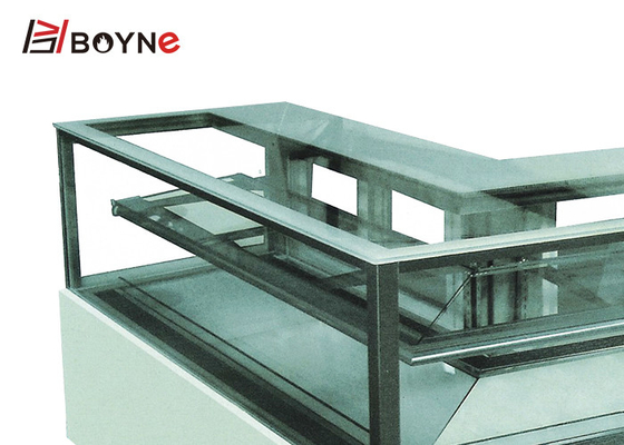 2 Layer L Type Cake Display Case Refrigeration Socep Compressor