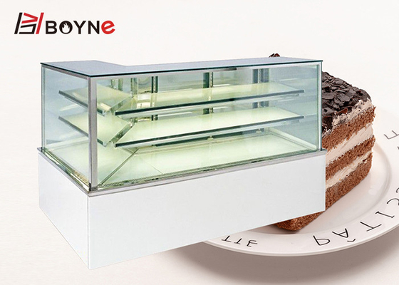 2 Layer L Type Cake Display Case Refrigeration Socep Compressor