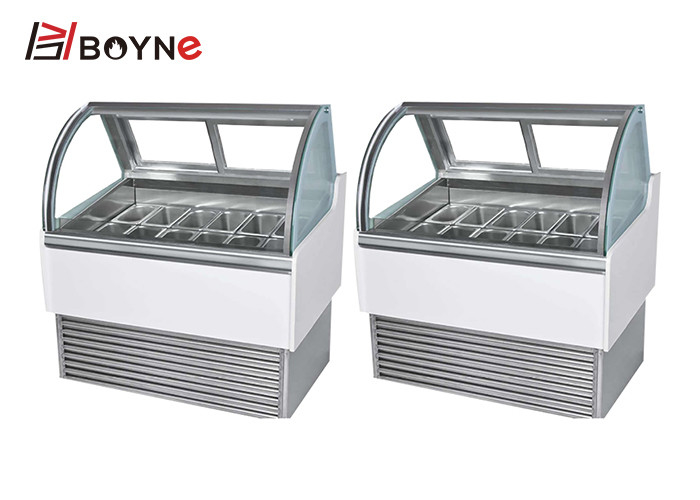 Bubble Tea Ice Cream Display Fridge Equipment Dessert Freezer 220V